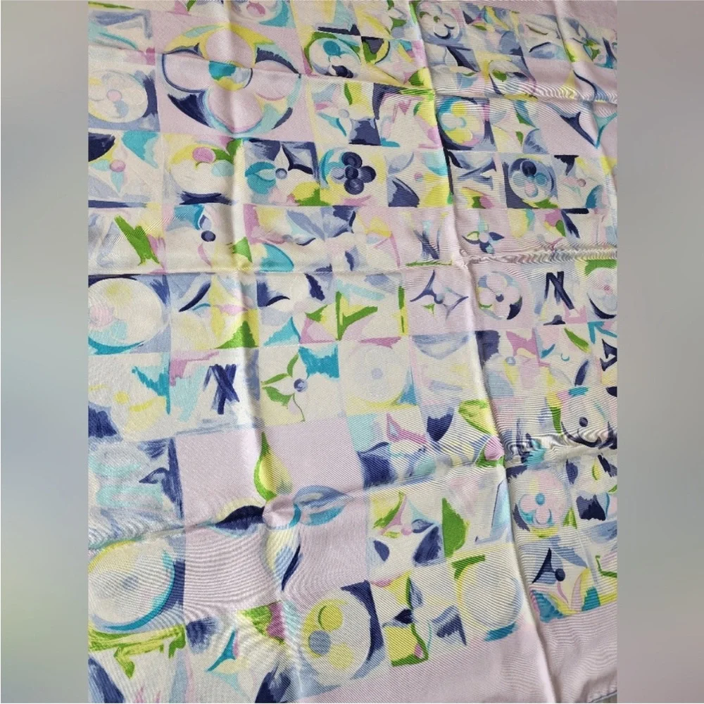 Louis Vuitton Multicolor Silk Scarf 33”
